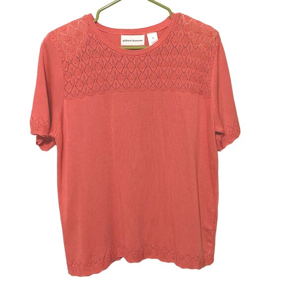 Alfred Dunner St Croix Pullover Sweater Top M Grandmacore  Coastal Beachy Career - Picture 1 of 5